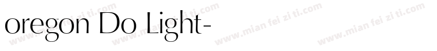 oregon Do Light字体转换